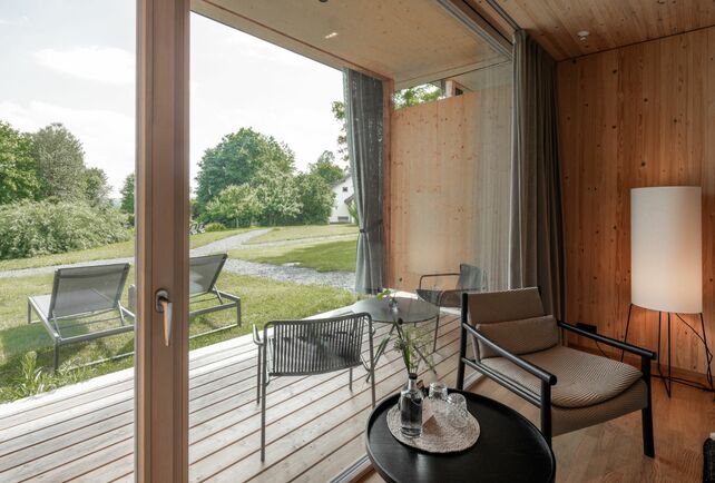 Urlaub Rhön: DZ Gartenblick im Naturhotel Sturm Bayern